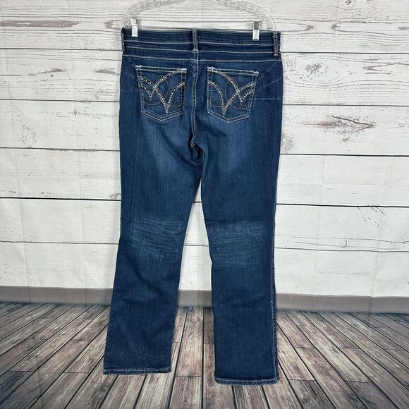 Wrangler Jeans Womens 12 Blue Q-Baby Riding inseam 33 Western Rodeo Cowgirl - Picture 5 of 12